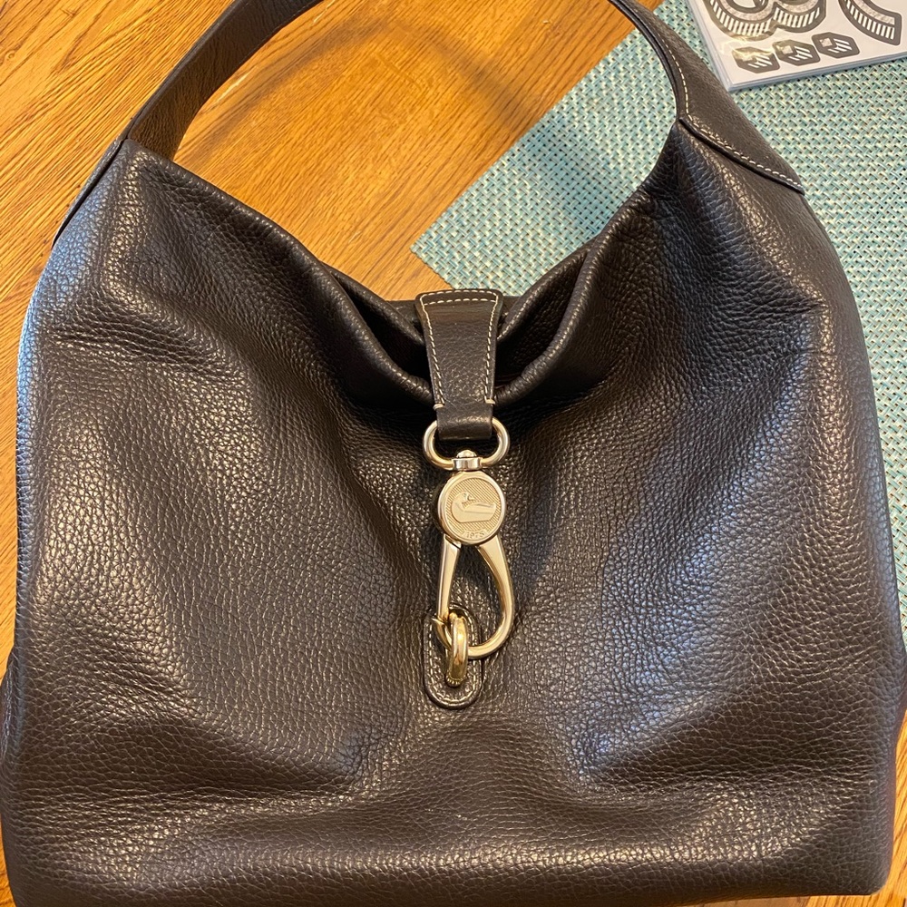 Dooney & Burke brown pebbles leather bag